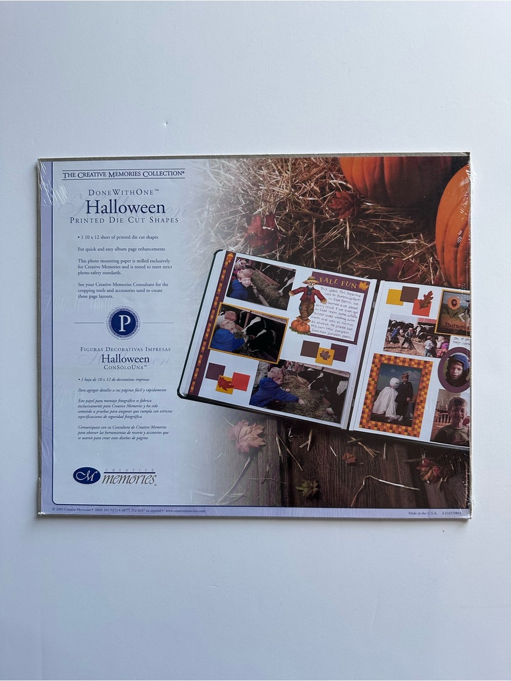 Creative Memories Halloween Done With One 1 Sheet Die Cuts 1 Sheet Mounting Pape